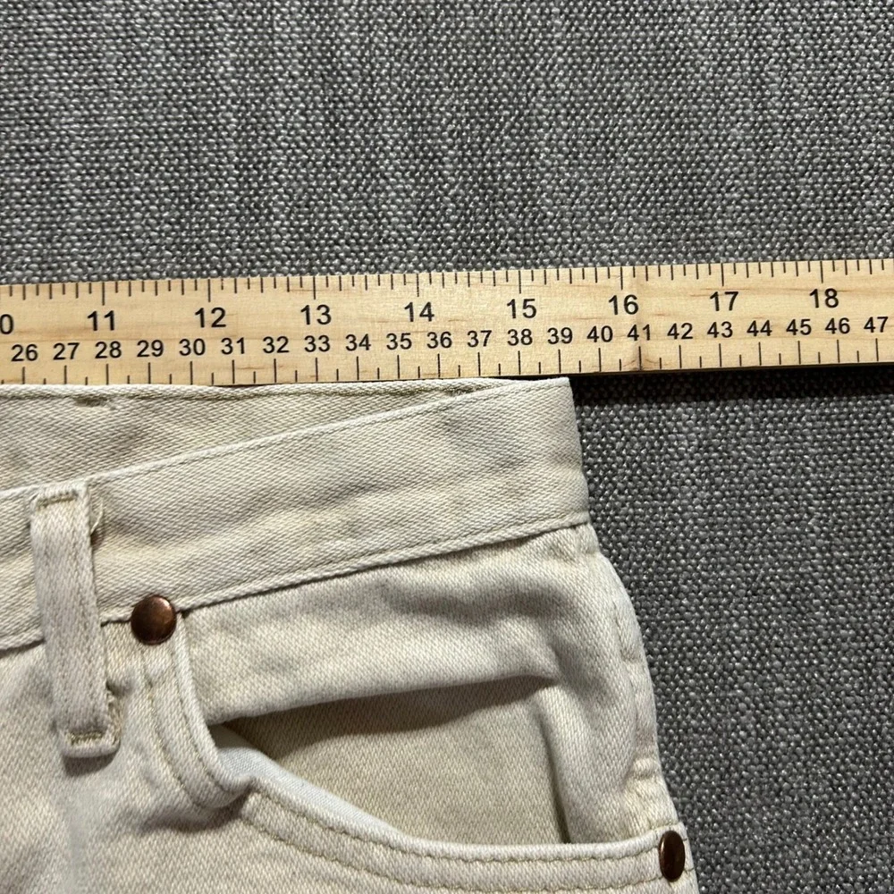 Wrangler Cowboy Cut Jeans Mens 31x30 Tan 13MWZTN Straight Leg Cotton Denim